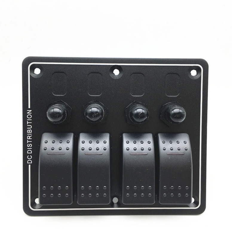 4位组合开关/组合开关面板/游艇驾驶室控制面板/汽车船用开关面板