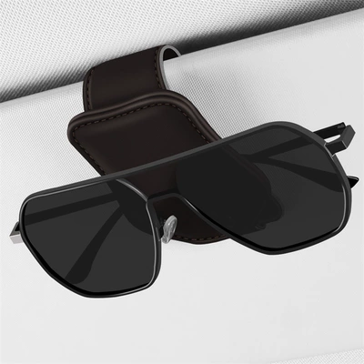Car Interior Accessory, Car Glasses Clip/Bill Clip - 3082-brown-glasses-clip