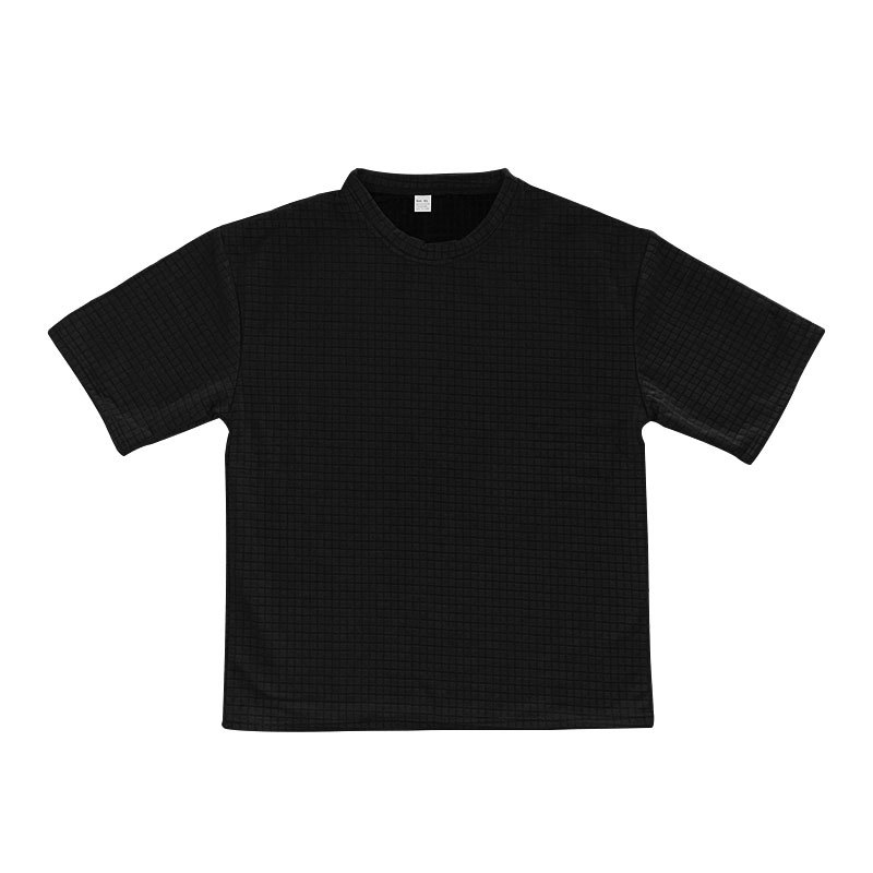 Monochrome Man- Casual Sports Set Summer Loose Ice Silk Short Sleeve T-Shirt Men's Shorts Two-Piece Trendy Quick-Dry_viptrois.com