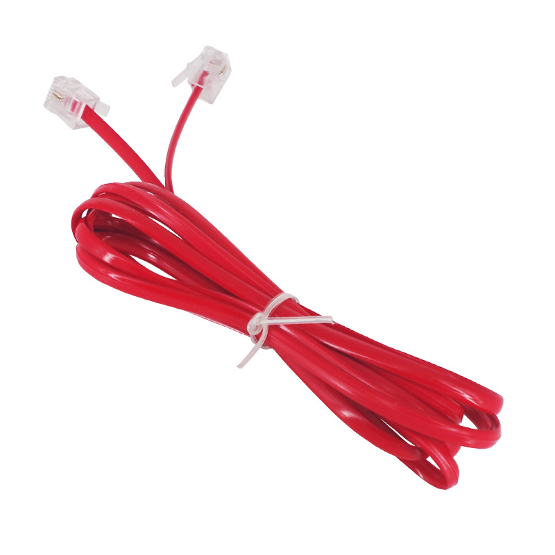 1002H-2 6P2C �绰������  1.7�׵绰�� ��ɫ�绰ֱ�� �绰����о