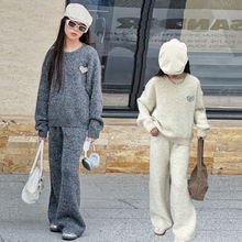 女童针织秋装2025新款时尚中大童韩版洋气百搭休闲儿童装女孩春秋