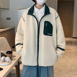 Youth autumn and winter New thickened coat men's and women's cotton clothes fashion fashion brand student polar fleece jacket fashion