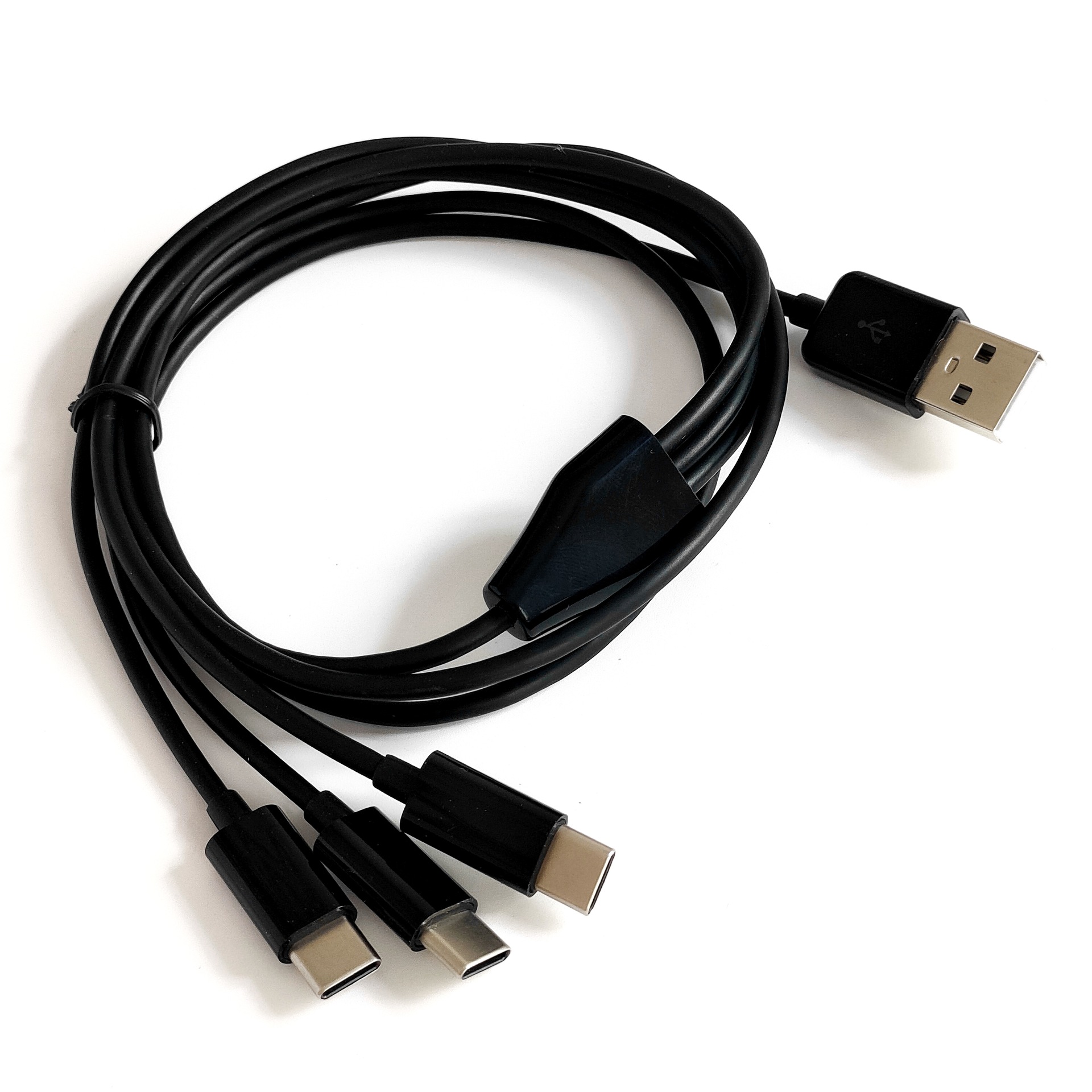 一拖三 TYPE C USB充电数据线 1米 同时充3部TYPE C手机