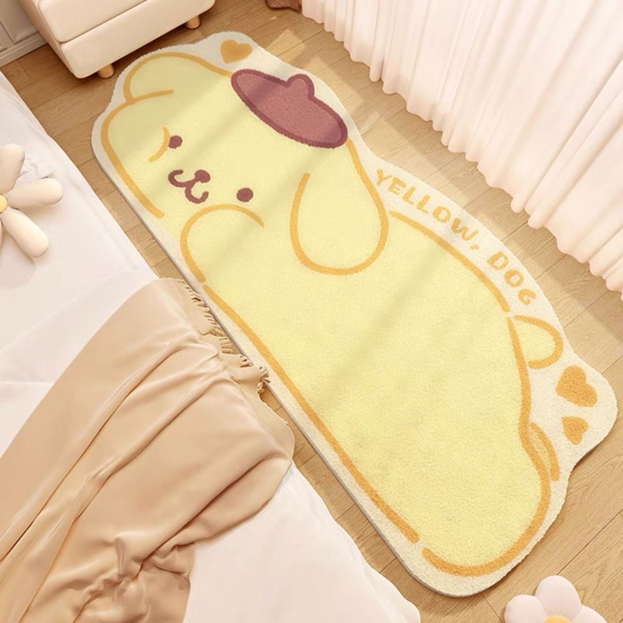 누워있는 푸딩 개