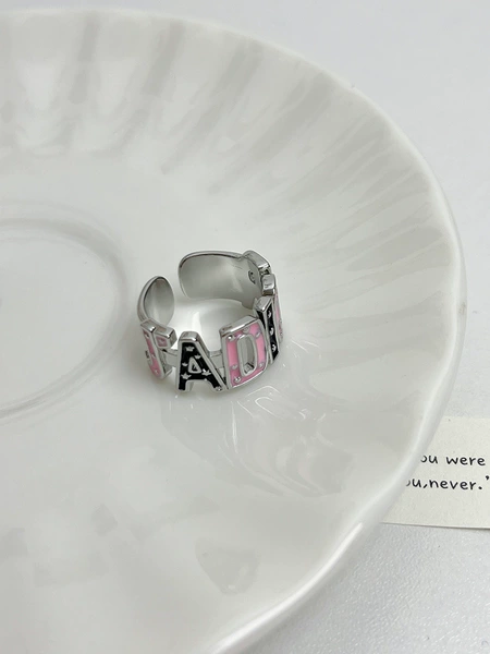 Ring with letters