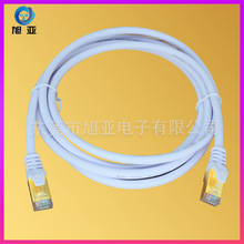 UL认证网络跳线UL2835纯铜超五类网线 注塑白色8芯PVC水晶头圆线