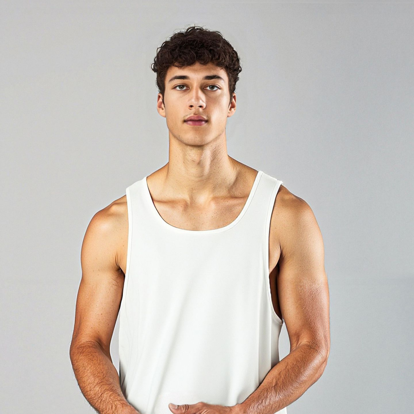 ETAI ropa de hombre de verano ligera y transpirable chaleco de algodón deportivo para hombre suelto fitness casual alta elástica sudor absorción blusa