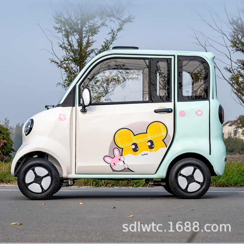 Vehículos eléctricos transfronterizos de cuatro ruedas, nuevos minibuses de baja velocidad para mujeres, scooters de exportación de comercio exterior, vehículos de batería