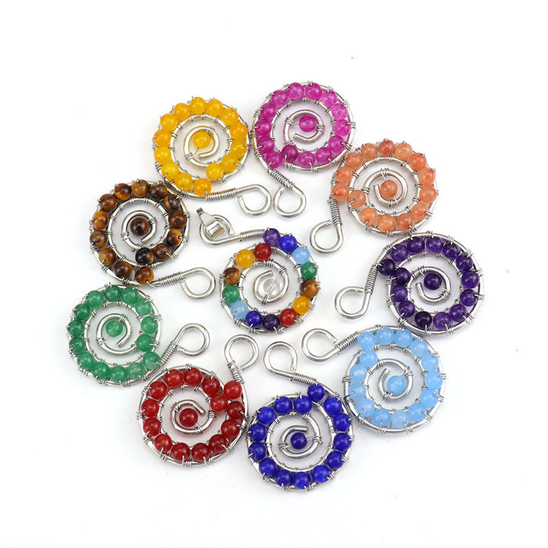 Retro Geometric Agate Plating Crystal Necklace 1 Piece