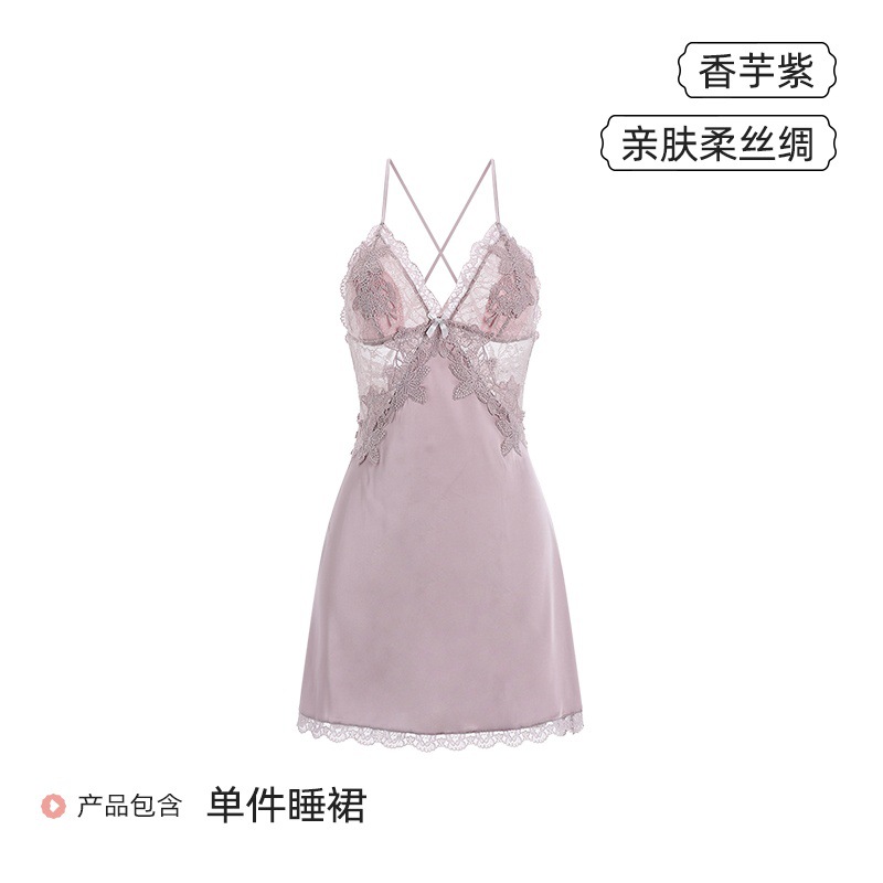 Taro purple (with breast pad) silk style