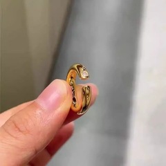 2025新款点钻泥鳅背戒指女小众设计时尚高级感开口指环小红书爆款