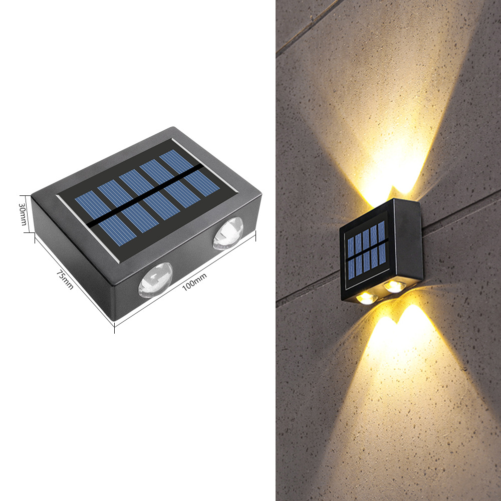 (Grande) 4LED lámpara de pared de la lente [luz cálida