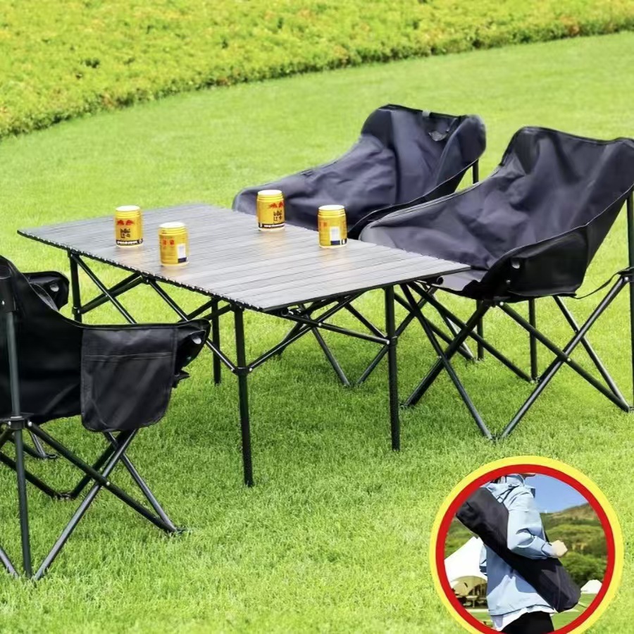 Mesa plegable transfronteriza explosión al aire libre puede almacenar elevación ajustable mesa de tortilla de huevo mesa de acero al carbono mesa de comedor