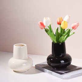 陶瓷花瓶ins风高颜值简约餐桌干花鲜花插花花器家居饰品摆件装饰