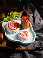 木制月饼印章模具馒头点心苏式做糕点面食的福字食品烘焙模具家用