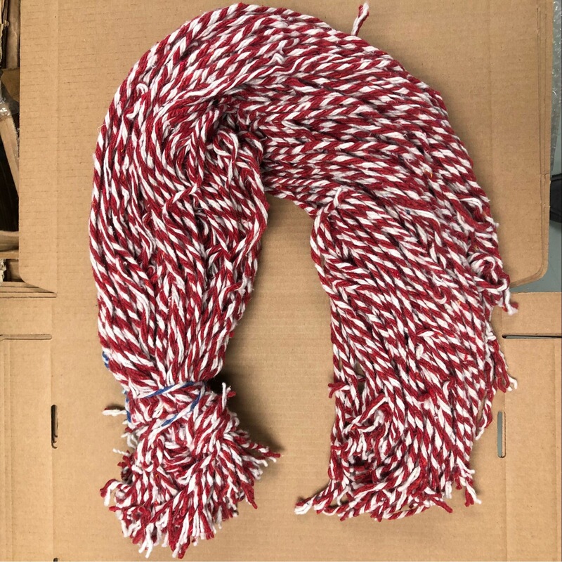 Handmade Mop Line, Polyester-Cotton Line, Replacement Cotton Line for Property Mops, Hollow Rope, Cleaning Cotton Line for Tank Trucks