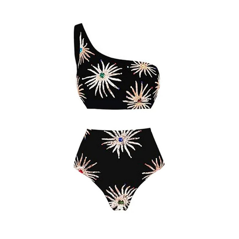 Swimming Pool, Beach Occasion Women's Solid Color 3 Pieces Set Bikinis Swimwear