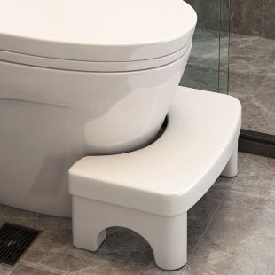 Toilet for home use, plastic footstool, increased thickness