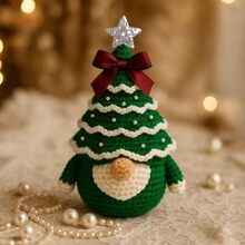 �羳��ƷDIY Crochet Christmas Tree GnomeDIY�h��}�Q��٪��