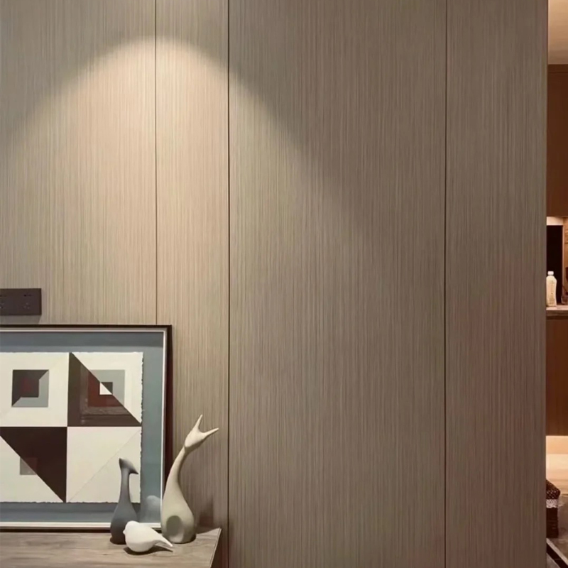 KD护墙板防火实木贴皮饰面板电视背景墙免漆装饰木饰面板全屋定