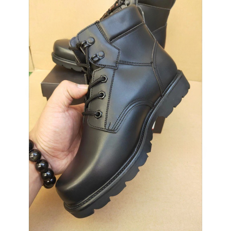 블랙 539 두꺼운 울 스타일 1층 소가죽