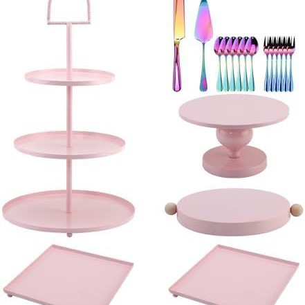 Decoración de mesa de postres de estilo europeo decoración de boda fiesta de cumpleaños decoración de café frío pastel de café de la tarde bandeja de té estante de exhibición image 8