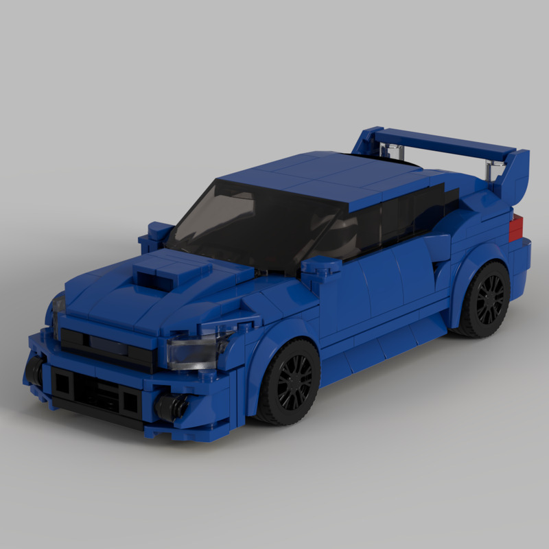 Cross-Border Moc70675- Impreza Jdm Wrx Sti Blue Model Small Particle Building Blocks Compatible with Lego Cross-Border Moc70675- Impreza Jdm Wrx Sti Blue Model Small Particle Building Blocks Compatible with Lego