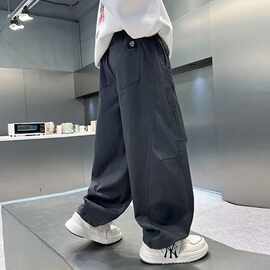 儿童装男童秋装裤子春秋款2026新款长裤卫裤中大童男孩秋季运动潮