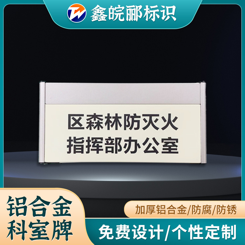 厂家设计标识牌办公室学校公司部门门牌装饰数字门贴铝合金广告牌