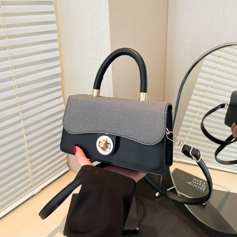 2025 新しいファッション多用途西洋スタイルの女性のバッグ通勤毎日実用的なコントラストカラーハンドバッグシングルショルダークロスボディバッグ|undefined