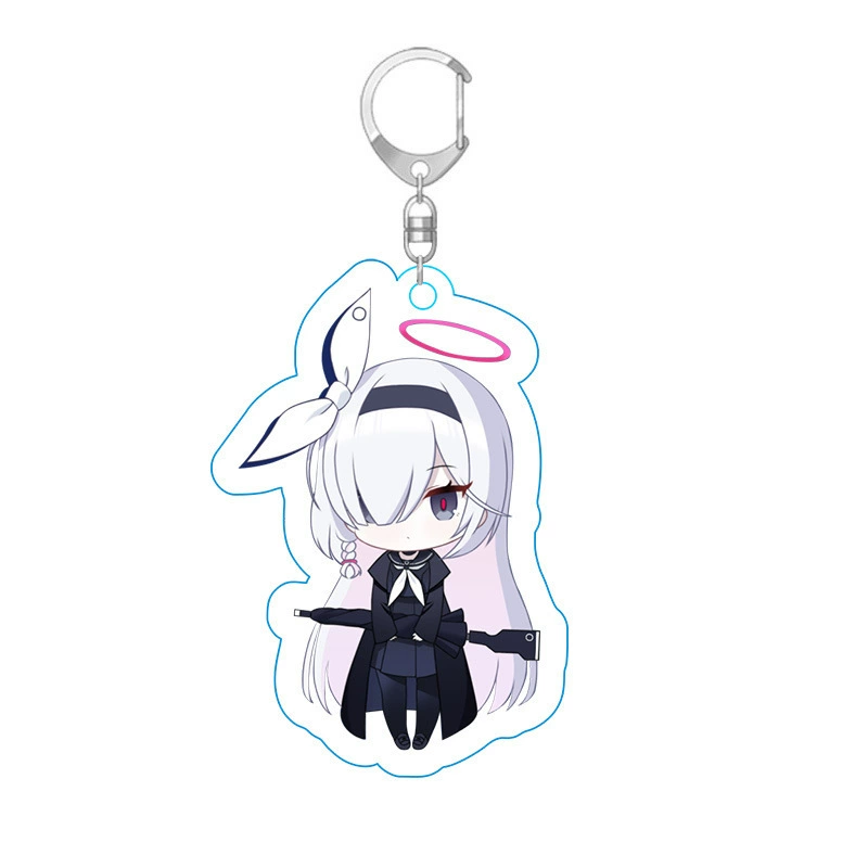 Anime Blue Files Peripheral Keychains Blue Files Acrylic Pendant Animation Keychain