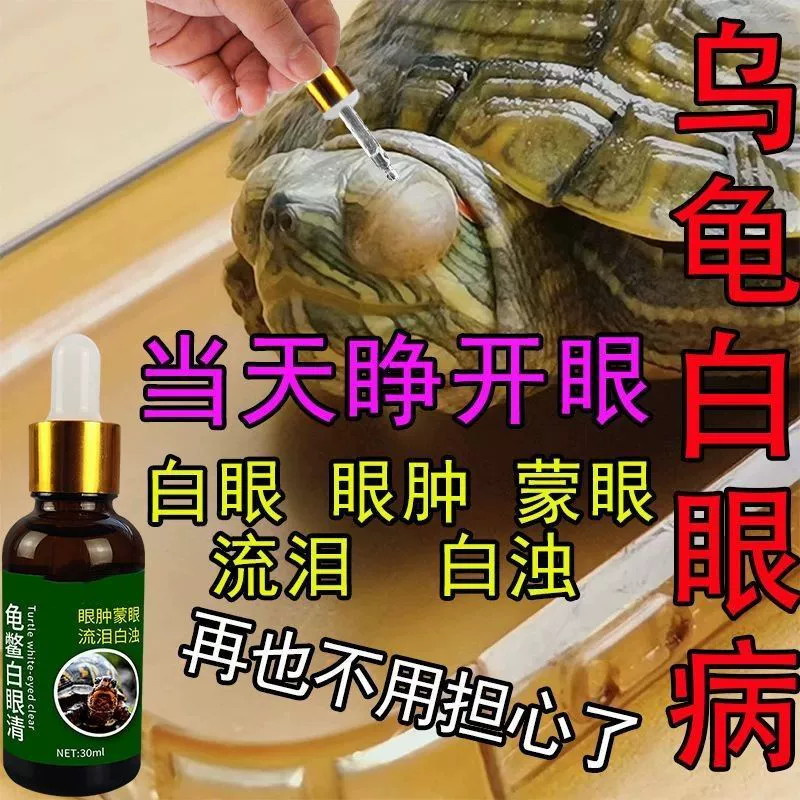 Специальная вода для глаз черепахи от белого глаза, прозрачная вода для глаз черепахи от белого глаза