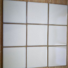 白色窑变手工砖 千纳窑变砖 厨房卫浴泳池瓷砖 厂家批发 100*100m