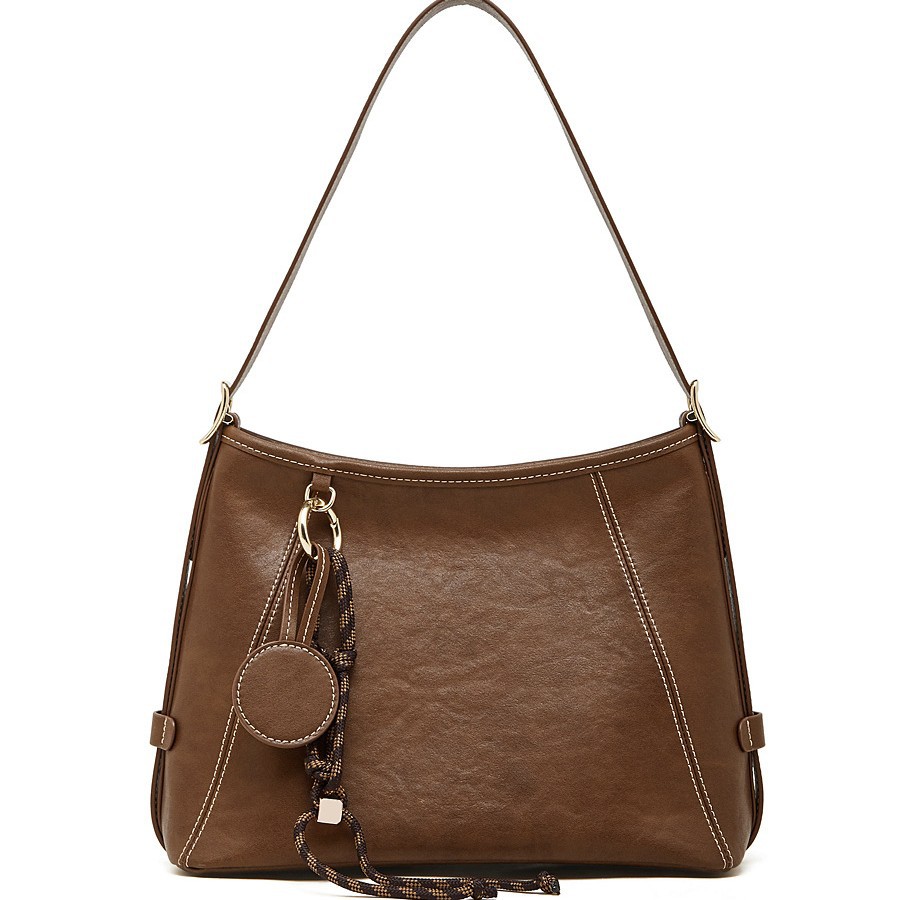 Niche French Vintage Underarm Bag For Women 2026 New Fashion Commuter Hobo Bag Elegant Genuine Leather Shoulder Handbag - Thumbnail 5