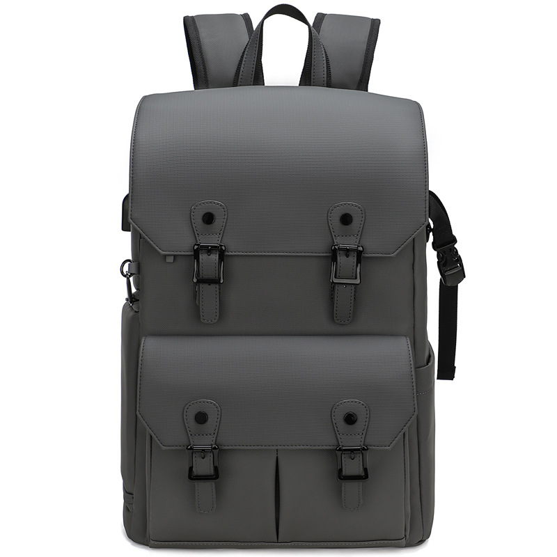 耐摩耗性のダブルショルダーカメラバッグ、防水、盗難防止、大容量、レザーフィルム素材、ドローンバッグ、オックスフォード生地のダブルショルダー写真撮影用バックパック