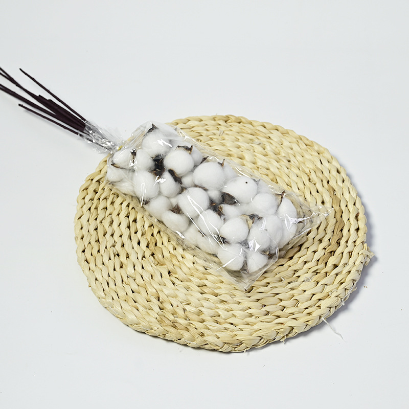 Ins algodón natural diadema Varilla flor seca arreglo floral diy hecho a mano Bouquet decoración material tiro tienda de flores suministros