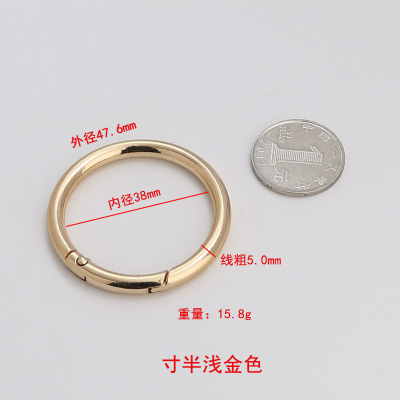スポット金属スプリングリングアクセサリー卸売亜鉛合金オープンリングハードウェアフックバックル diy ジュエリーバックルリングペンダント|undefined