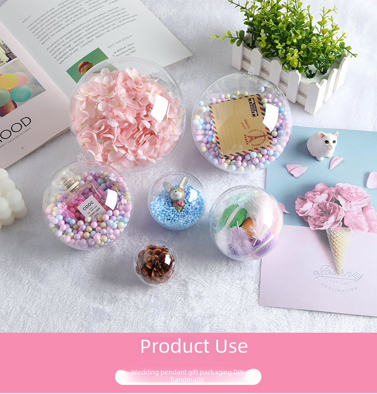 Clear Plastic Ornament Ball For Christmas Tree Decoration_voghion.com