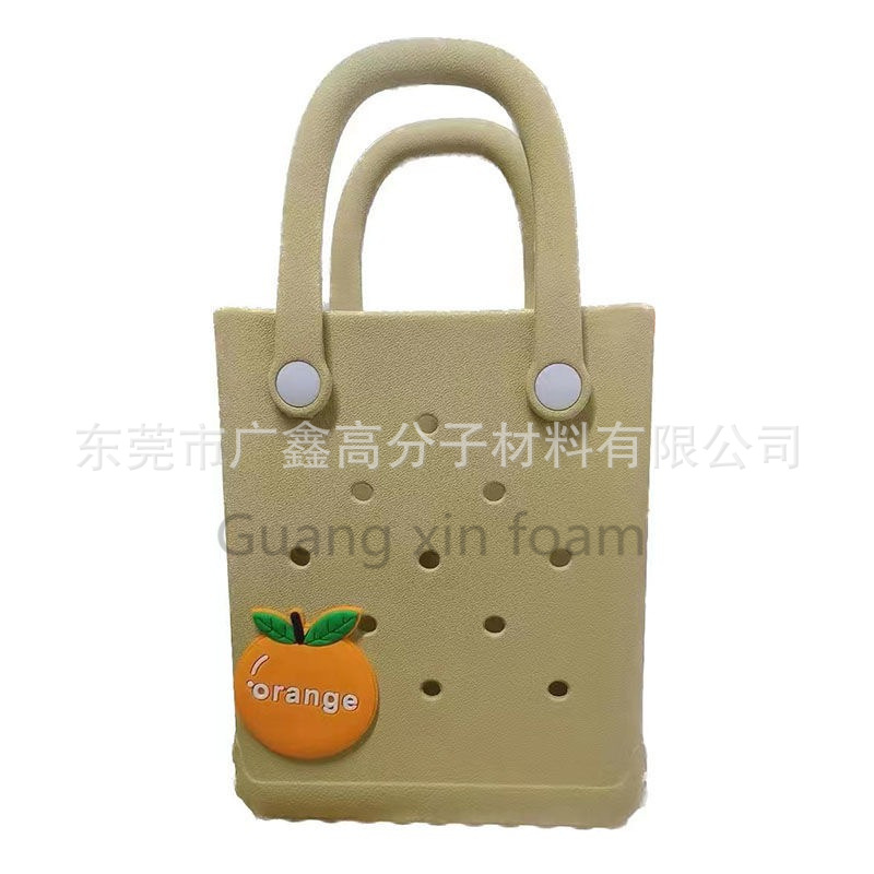 EVA new jelly bag DIY hole bag cute flowers summer beach vacation…