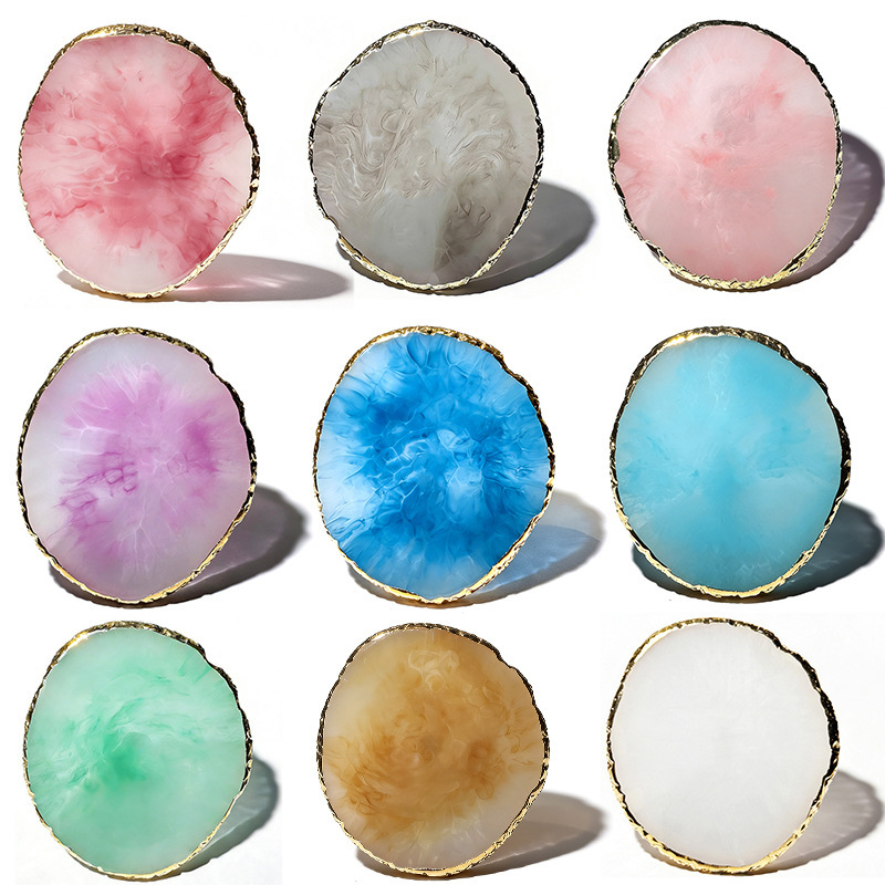 Nail Art Palette Tools Phnom Penh Resin Color Display Board Painted Palette Tools Foreign Trade Cross-Border Wholesale