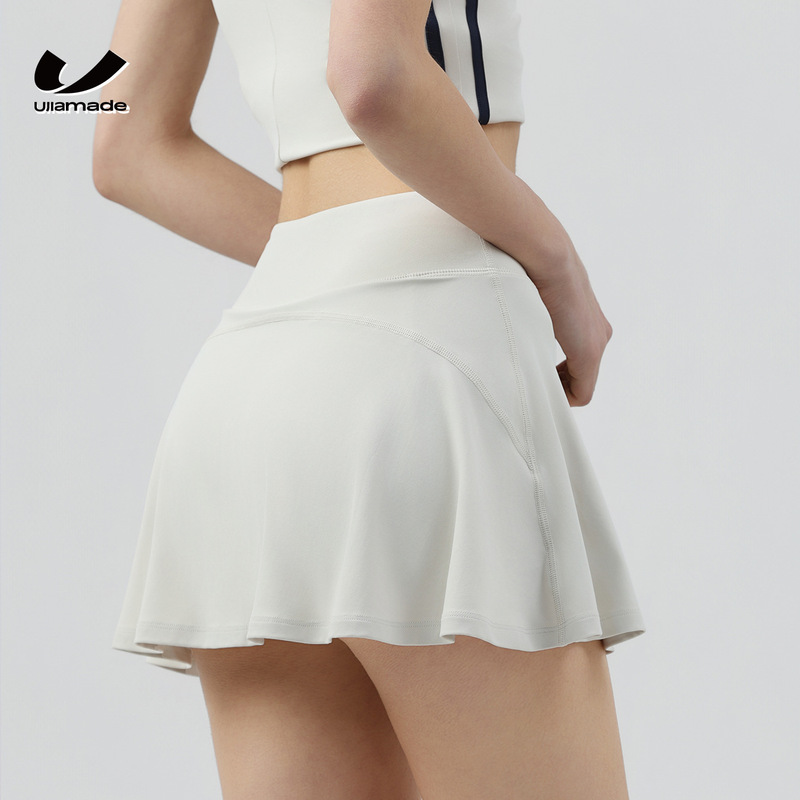 Anti-Exposure Tennis Skirt for Women, Fitness Sports Short Skirt, Quick-Dry Running Training Yoga Dance Half Skirt Pants for Summer