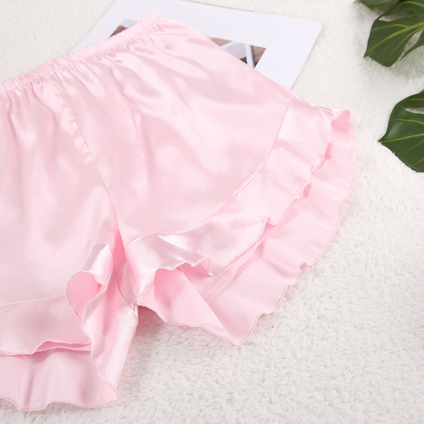 Title 10, Ice Silk Two-Piece Vest Pajamas with Shorts. Ex...