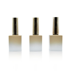 Glossy price electroplated gold nail polish brush arc-shaped 10ml 12ml new spray nail polish empty bottles