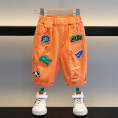 男童夏季中褲2023新款兒童帥氣時髦七分褲潮寶寶休閒褲子薄款短褲