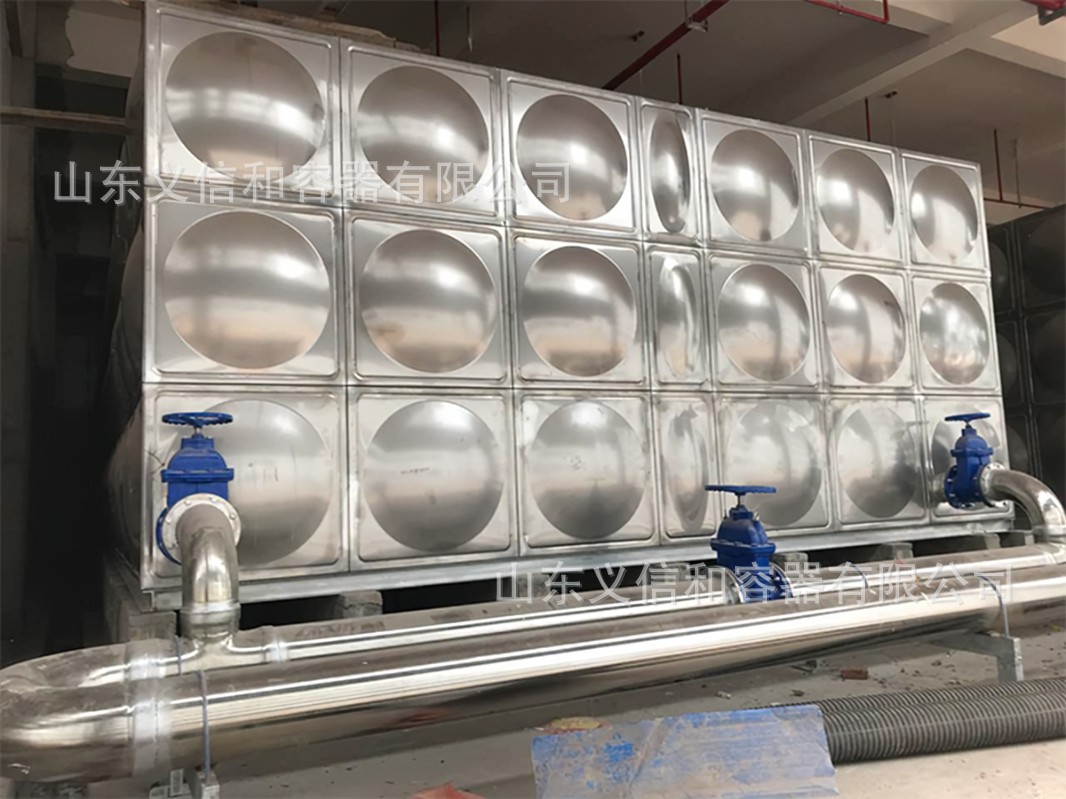 304不锈钢不锈钢消防水箱方形厂家设计加厚洗浴中心保温水箱加热