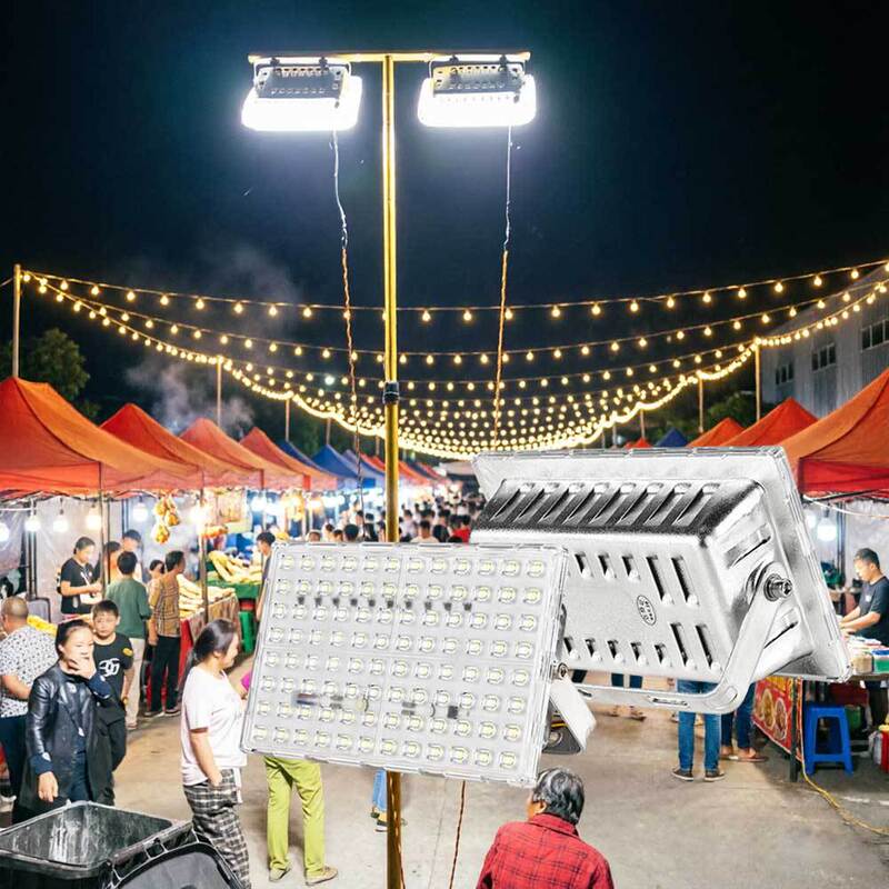 Outdoor Night Market Led Floodlights 200W150W100W50W with Good Heat Dissipation, Large Illumination Area, High Brightness, Suitable for Construction Sites
