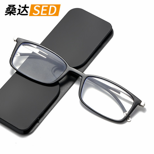 Anti-blue light reading glasses can be attached to the mobile phone, men’s and women’s fashionable portable reading glasses, light and thin paper glasses