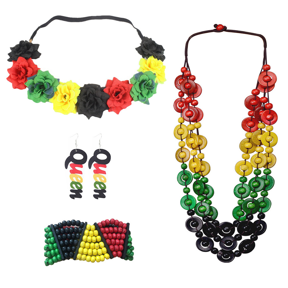 Nuevo vestido de fiesta de junio, sombrero de pescador personalizado, pulsera retro, collar, vestido de fiesta de junio, gafas