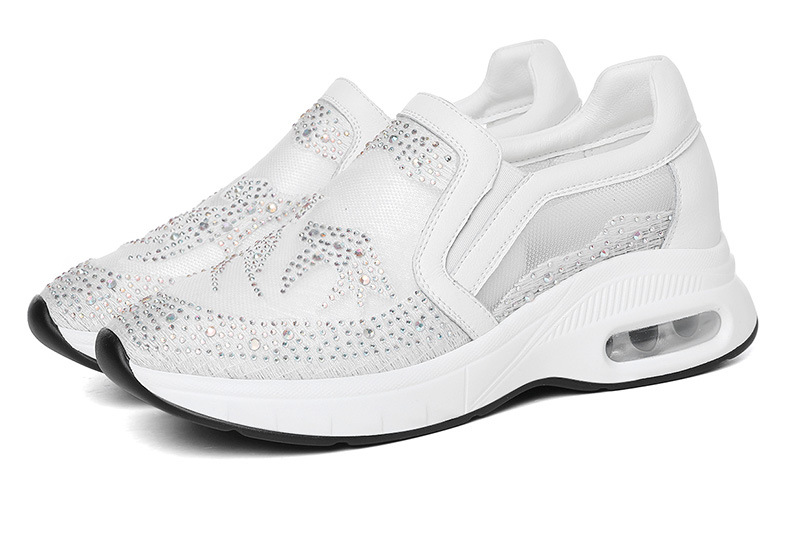 Giày sneaker nữ lưới thoáng khí đế dày phong cách thể thao đa năng — 9131 Màu đen, 9131 màu trắng chi tiết 16