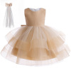 Children's small princess costume, colored soft cloth, dress, tutu skirt, for catwalk